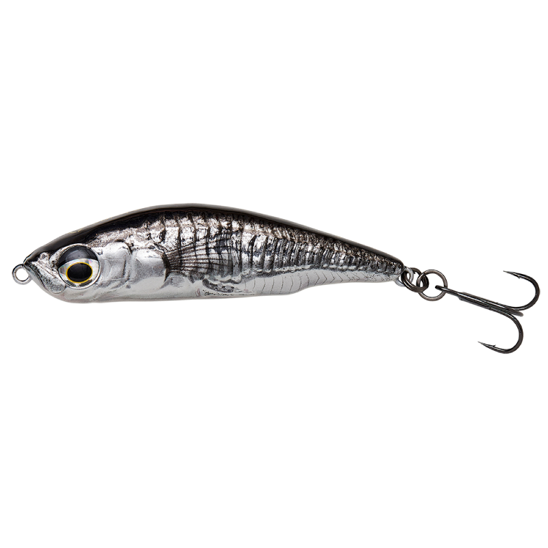 Savage Gear 17g 3D Sticklebait Wobler - Black Silver Tilbud