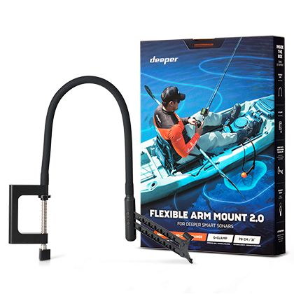 Deeper Flex Arm Mount 2.0 til Båd og Kajak - Fiskegrej