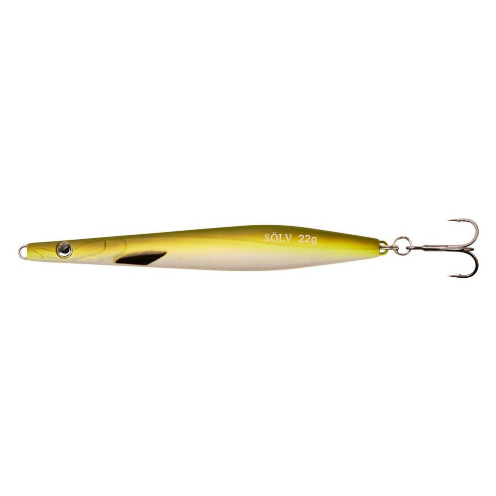 Sölv Spirr 10 cm 18g Gennemløbsblink - Lys Grøn Fiskeudstyr