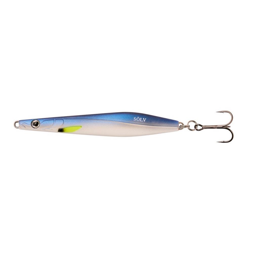Sölv Spirr 10 cm 18g Gennemløbsblink - Purpel Poison