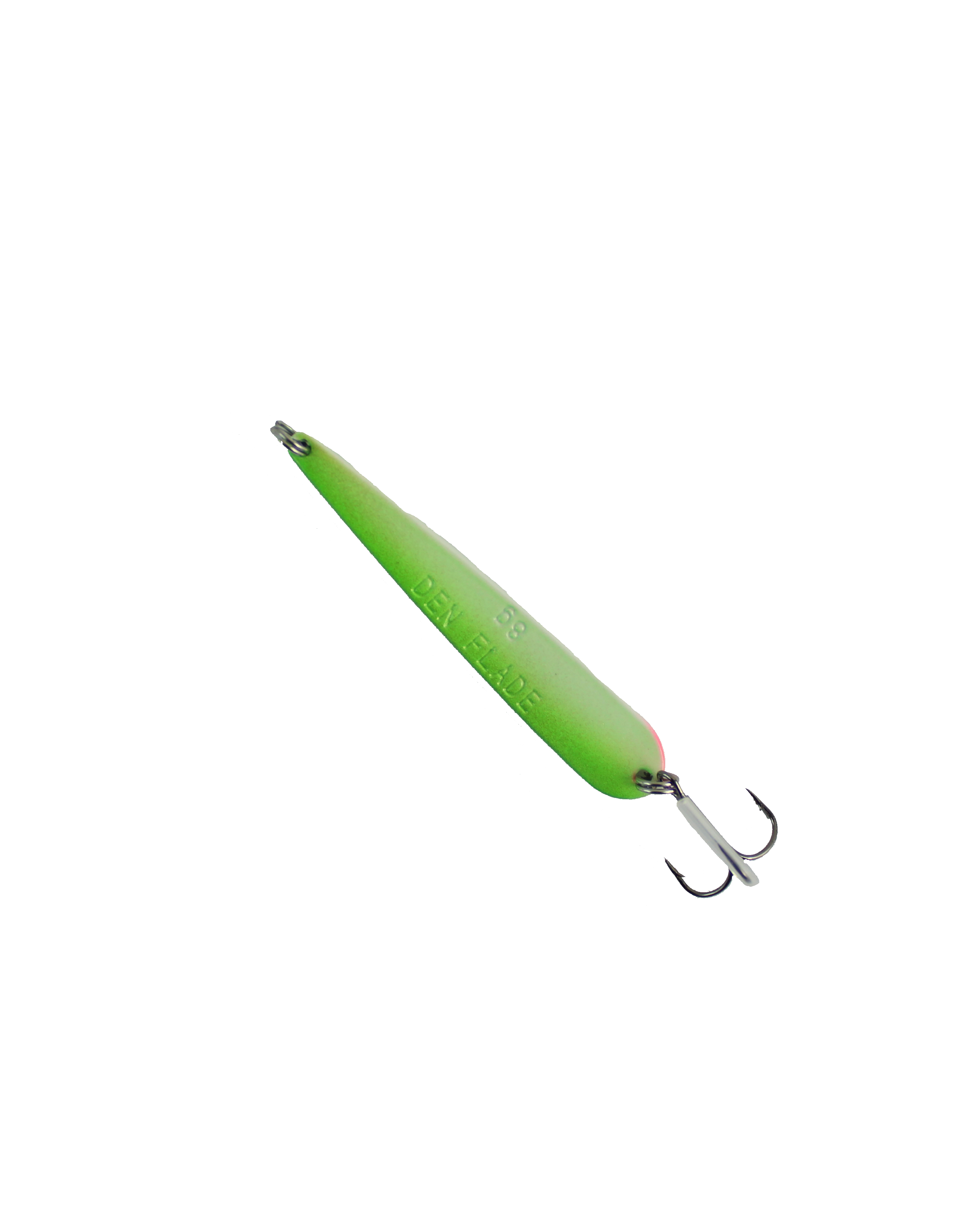 Jack Rapid Flad Gennemløbs Blink Fluo Grøn Hvid 12g
