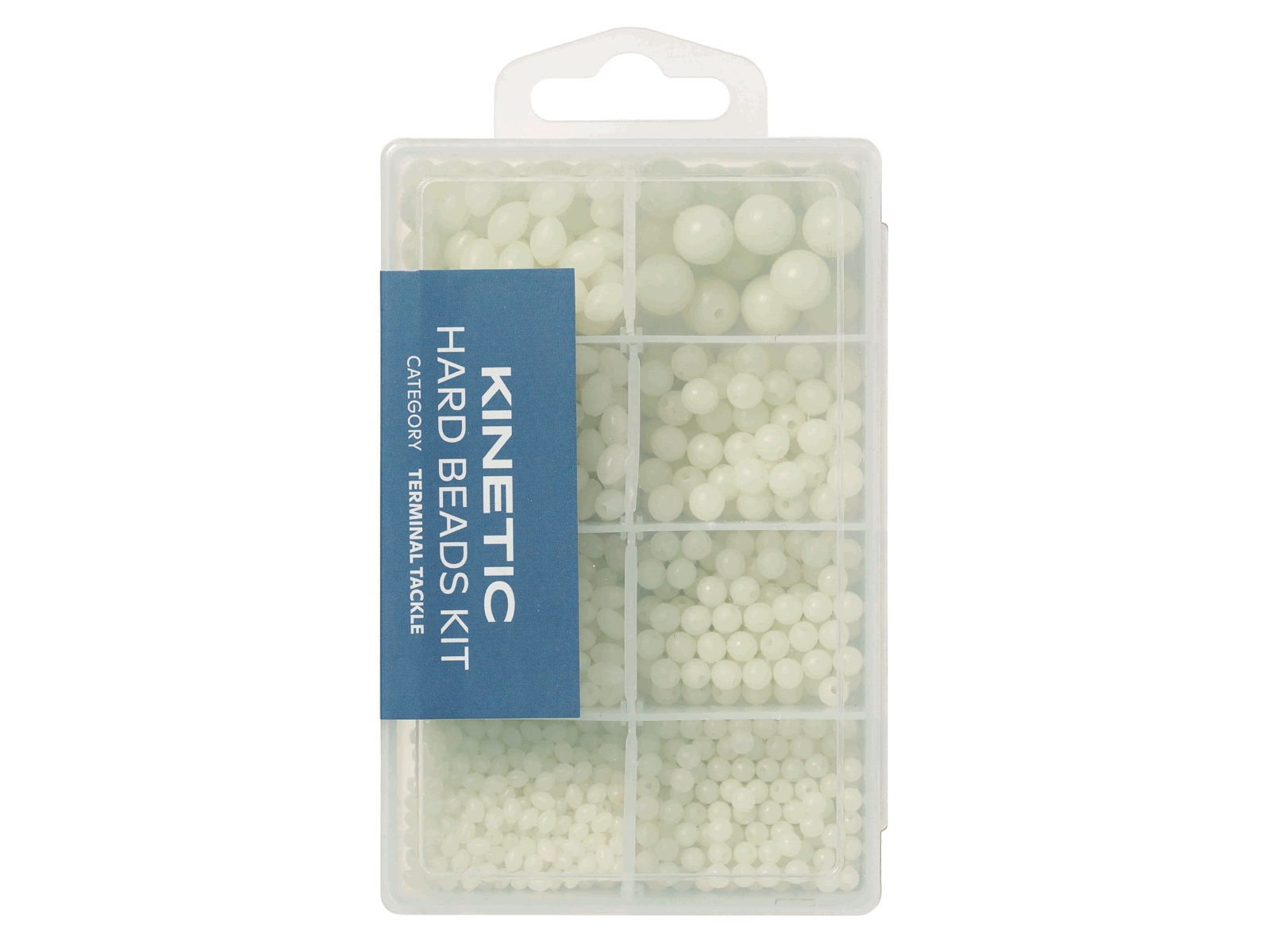Kinetic Hårde Perle Kit - White Glow til Fiskegear