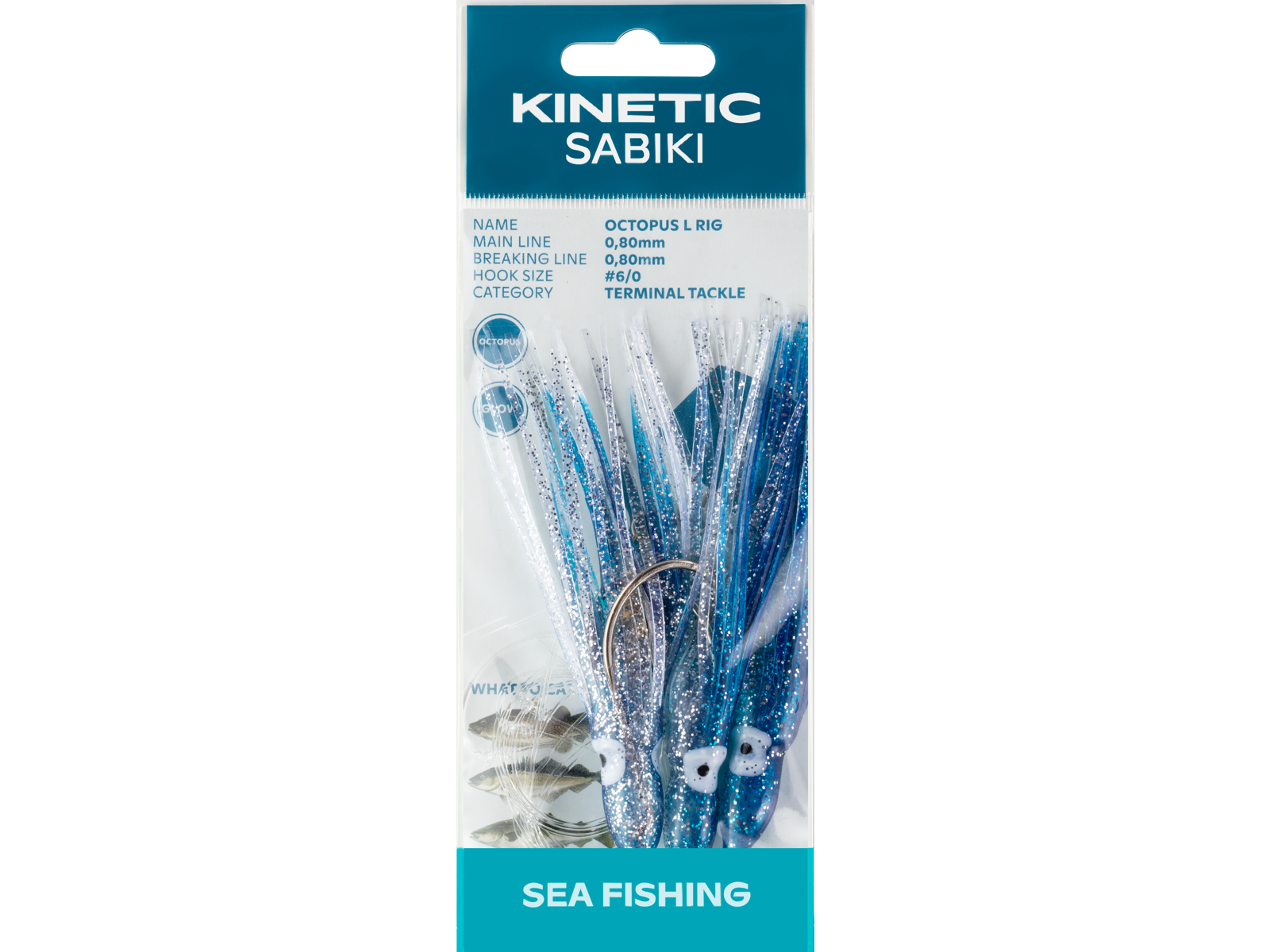 Kinetic Sabiki Octopus Forfang til Torsk og Makrel 6/0