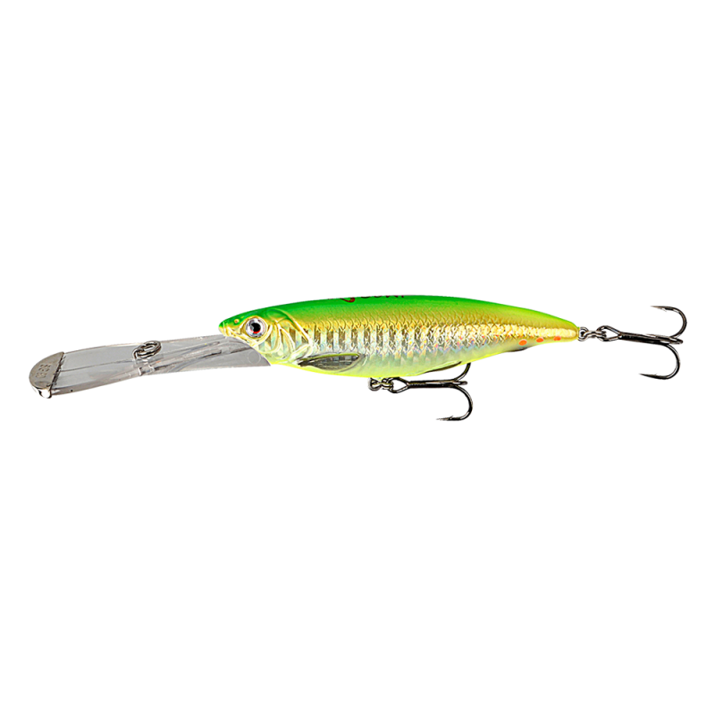 Savagegear 3D Iron Mask Wobler Grøn Flash 15g - Dykker 10m