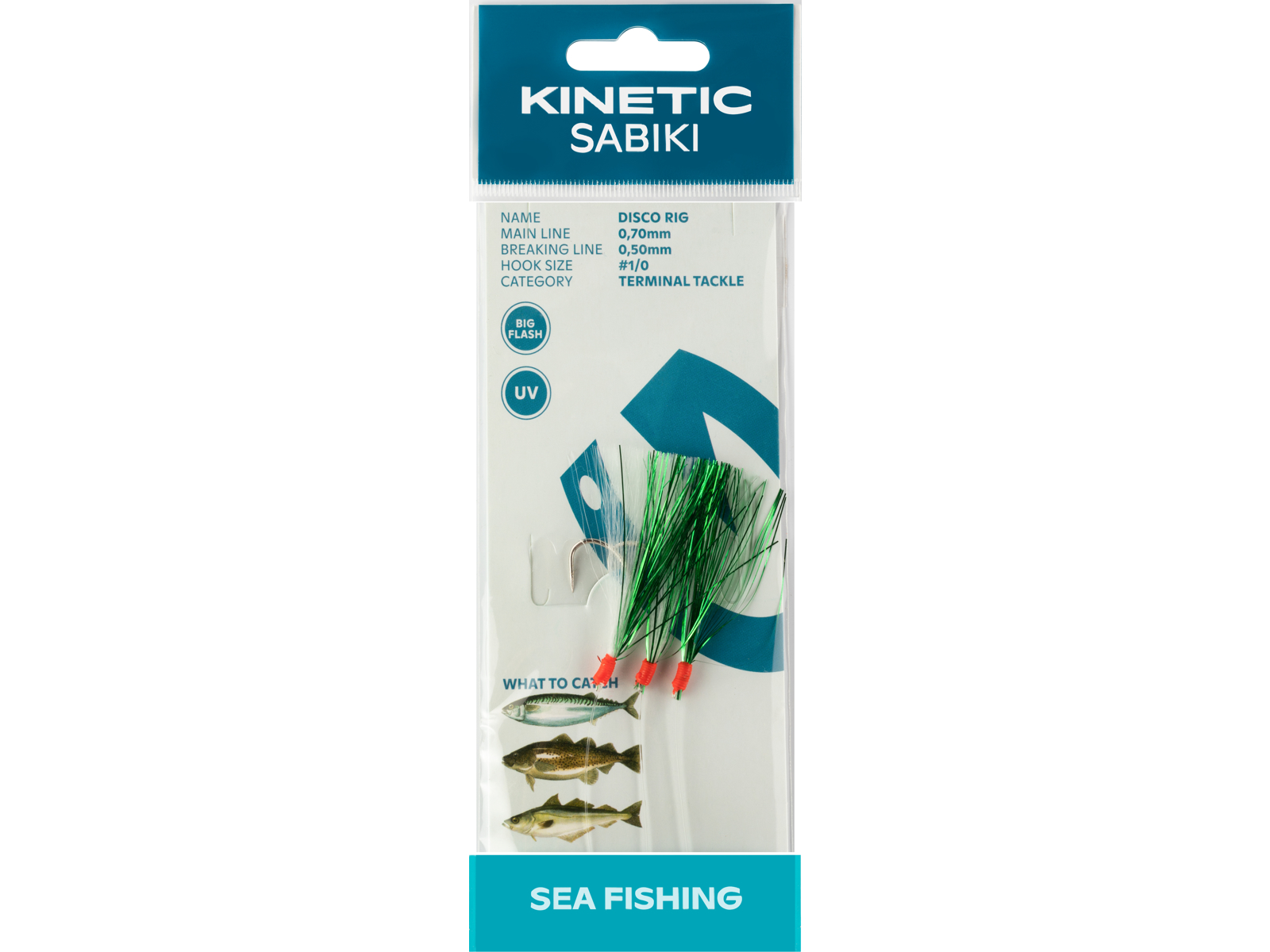Kinetic Sabiki Disco Forfang til Torsk og Makrel 1/0