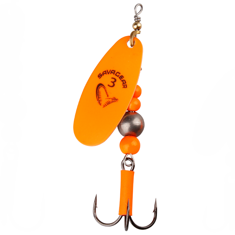 Savage Gear Caviar Spinner Fluo Orange 14g - Fiskegrej Tilbud