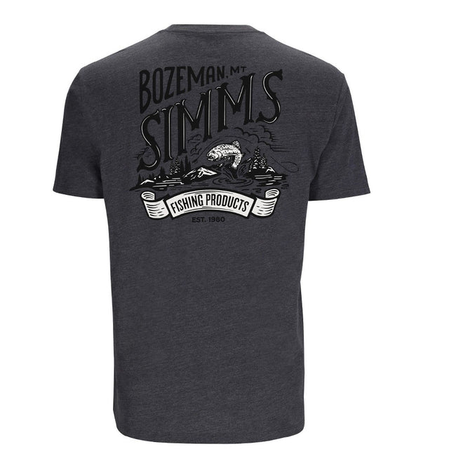 Simms Bozeman Scene T-shirt i Titanium - Fisketøj på tilbud!