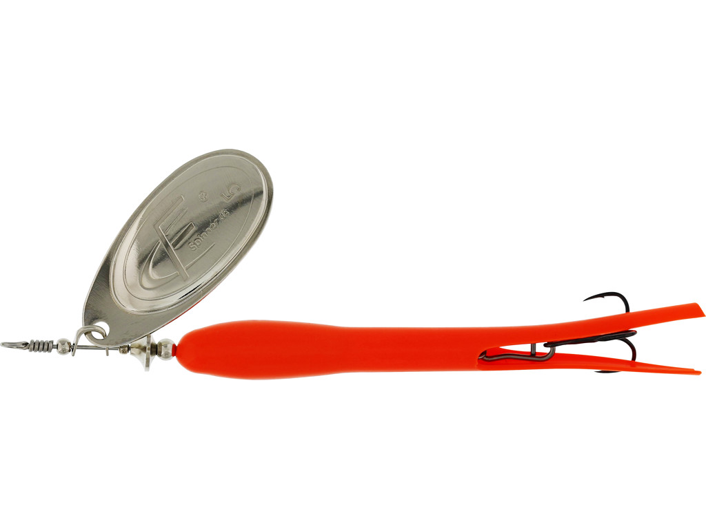 Westin FC Spinner Upstream 20g - Flouro Orange & Sølvblad