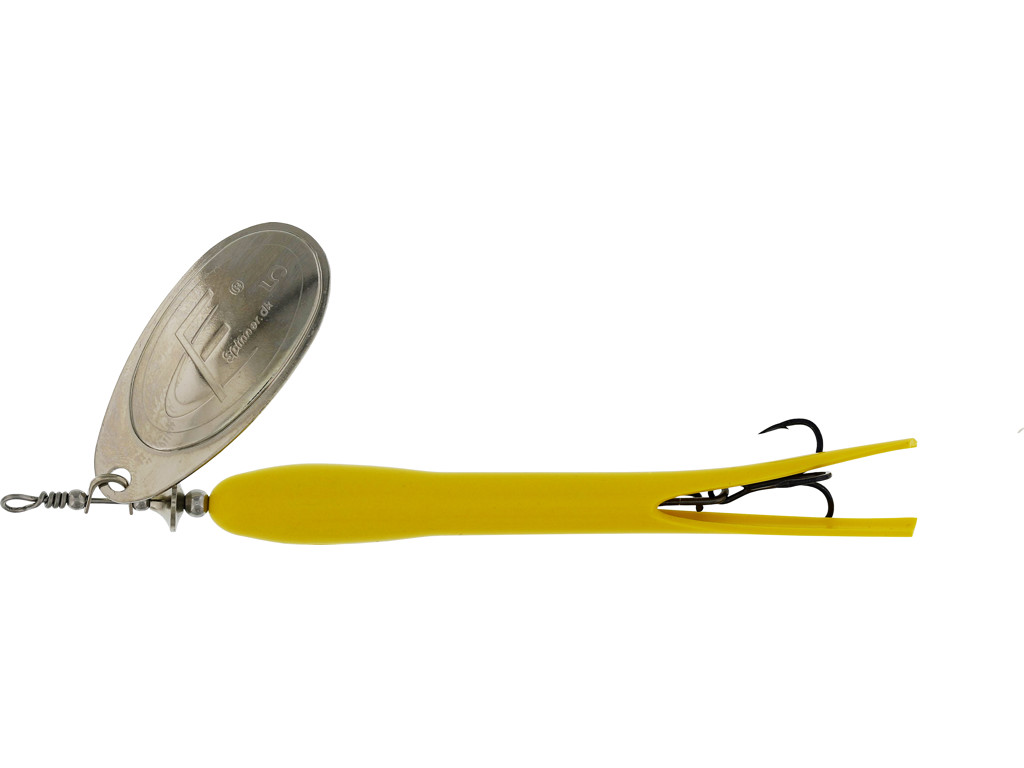 Westin FC Spinner Upstream 15g - Flouro Gul/Sølv Blad