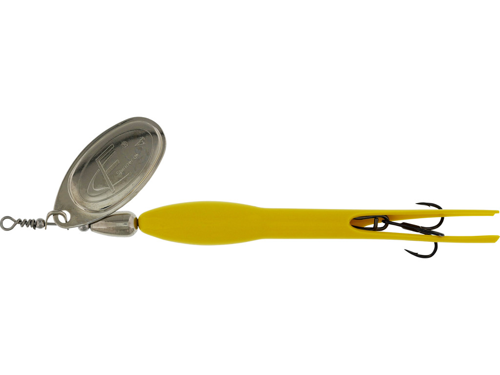 Westin FC Spinner Downstream 25g - Flouro Gul/Sølv Blade