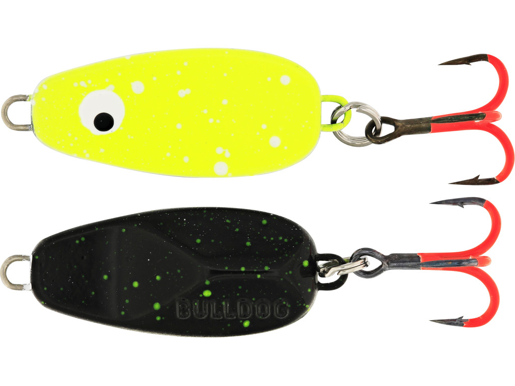 Westin Bulldog  Black Chartreuse Splat 4 Gram