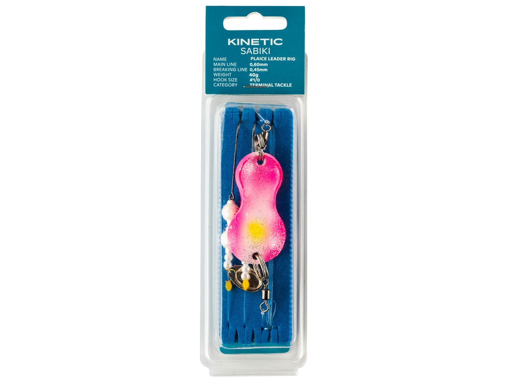 Kinetic Sabiki Fladfisk Forfang 40g - Kinky Pinky tilbud!