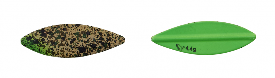 Lt Stickel Blade Gennemløbs Blink - UV Grøn 4g 4,2 cm