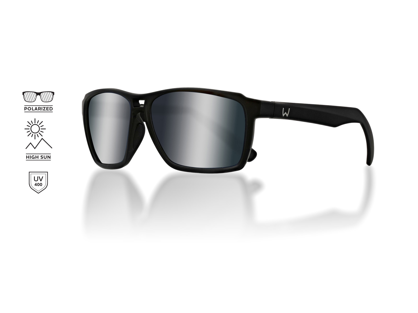 Westin W6 Street 150 Polariserede Solbriller - Matte Black