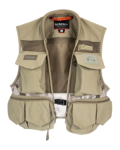 Simms Tributary Fiskevest i Tan - Perfekt til Fisketure!