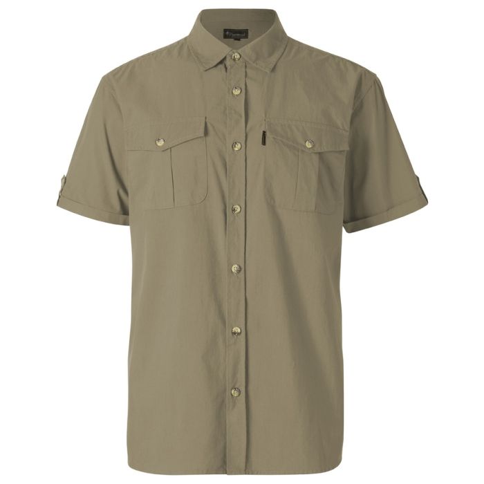 Pinewood Safari Ss Skjorte Sandstone