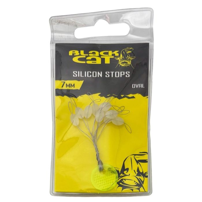 Black Cat Silicon Stops Oval 7mm