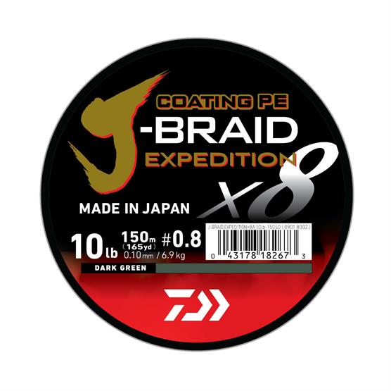 Daiwa J Braid Expedition  Dark Green 0 10 Mm