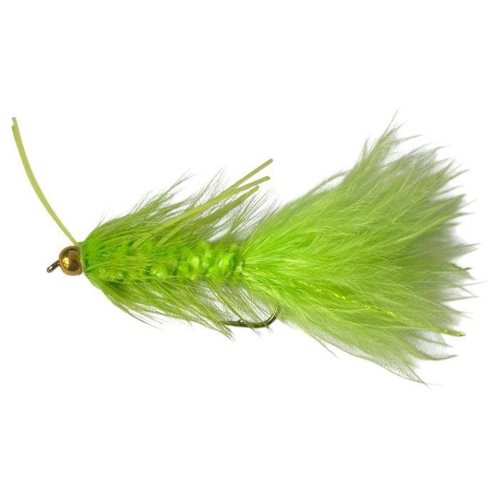 Fishmadman Woolly Bugger   Chartreuse W Rubberlegs