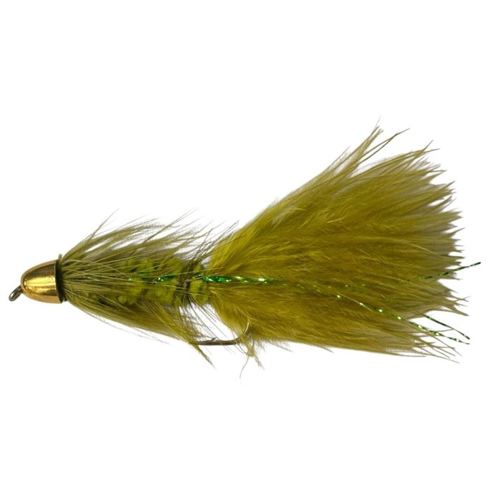 Fishmadman Woolly Bugger   Olive W Gold Conehead