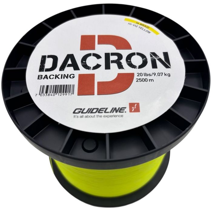 Guideline Braided Backing 20lbs Hi Viz Yellow 2500m