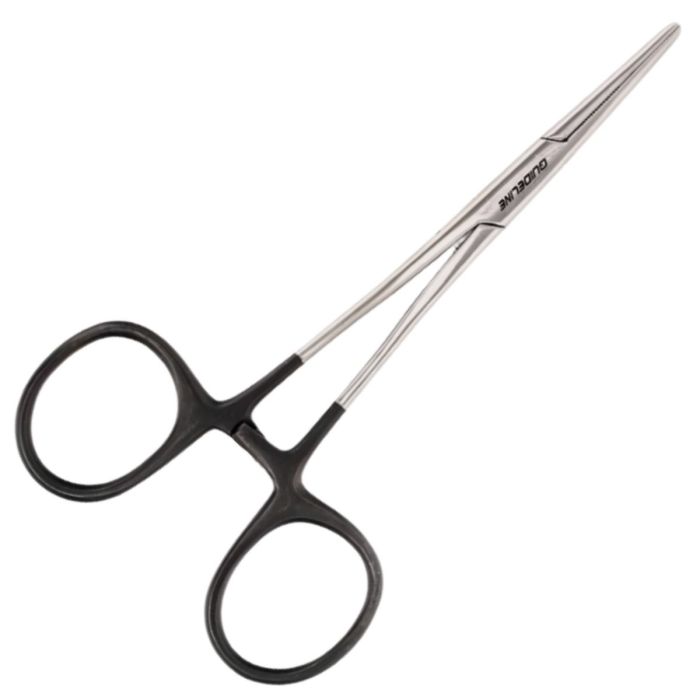 Guideline Forceps Straight 6  Black Silver