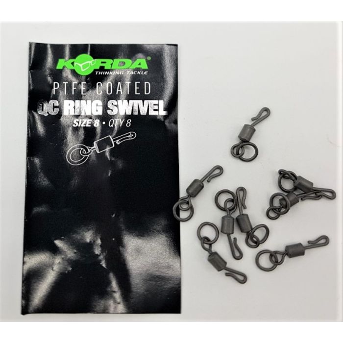 Korda Ptfe Qc Ring Swivel Str  8
