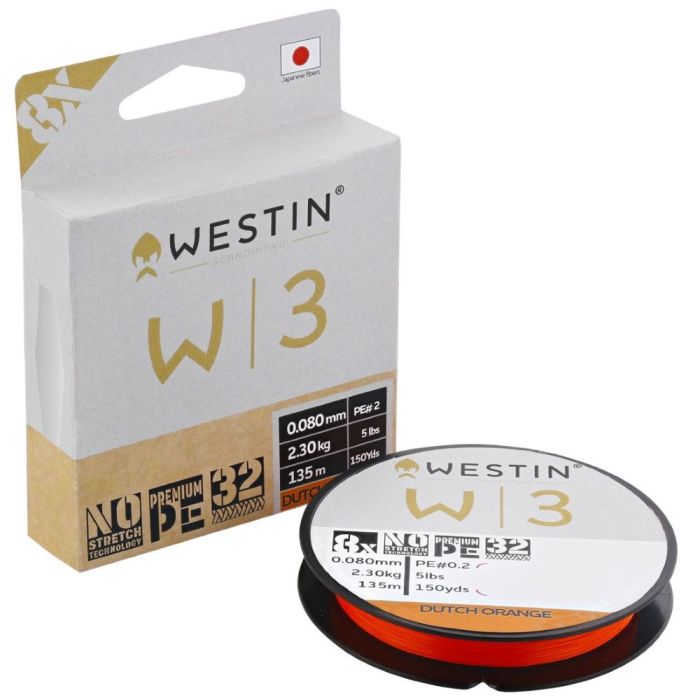 Westin W3 8 Braid Dutch Orange 135m