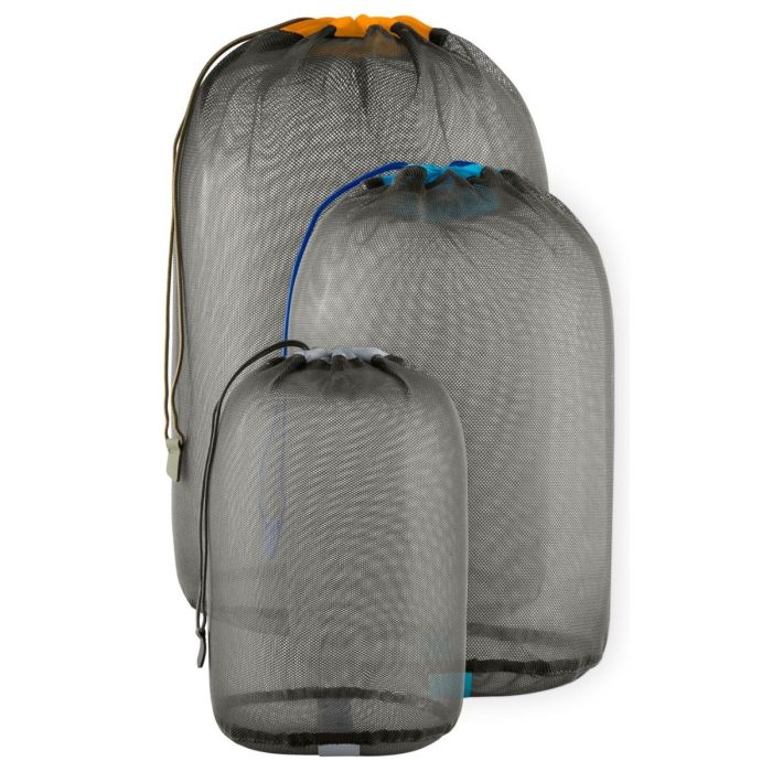 Sea To Summit Mesh Stuff Sack Set  3 Piece  5 8 13l