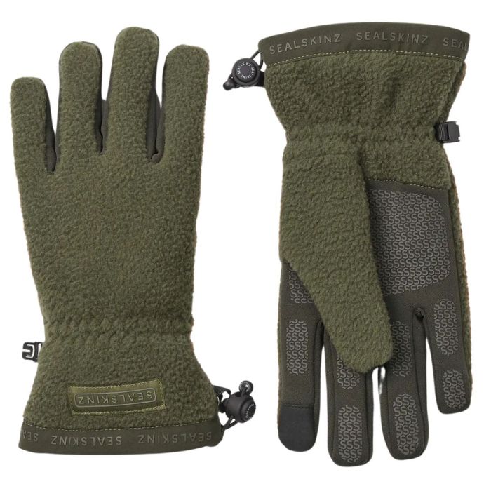 Sealskinz Hoveton Wp Sherpa Fleece Handske Olive