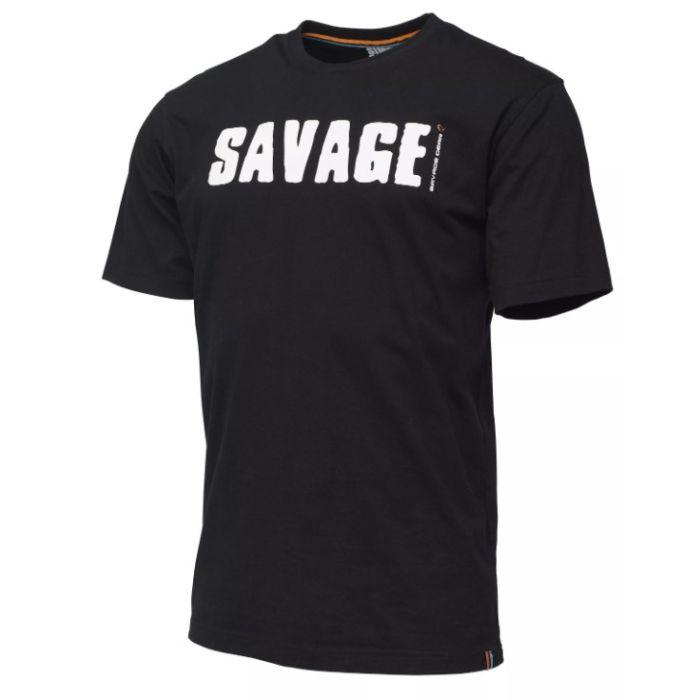 Savage Gear Simply Savage Logo T Shirt Sort