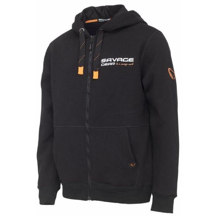 Savage Gear Urban Zip Hoodie Black Ink