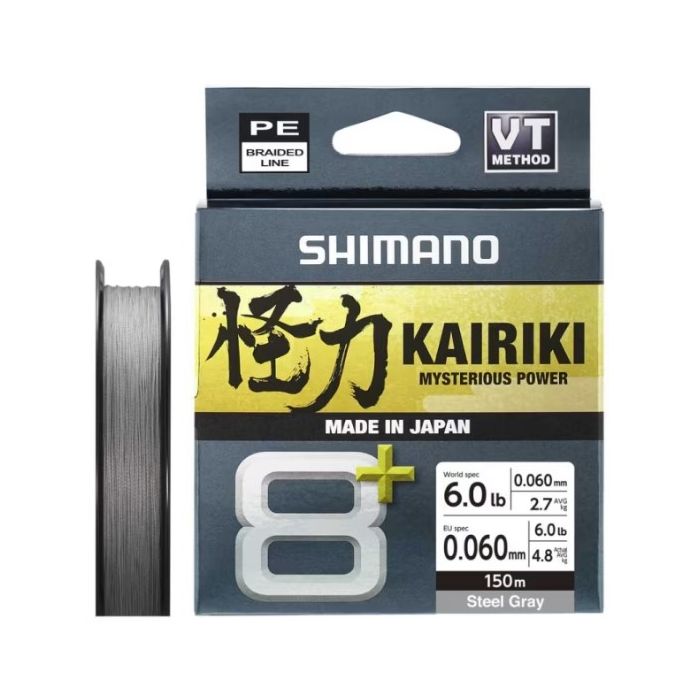 Shimano Kairiki 8  Steel Grey 150m