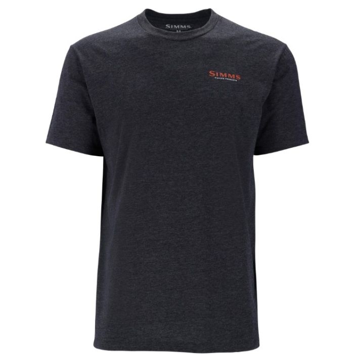 Simms Let It Fly T Shirt Charcoal Heather