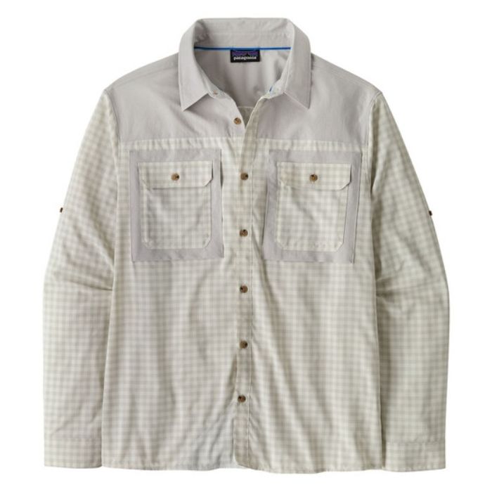 Patagonia Self Guided Sun Skjorte Ls North Fork:crisp Grey