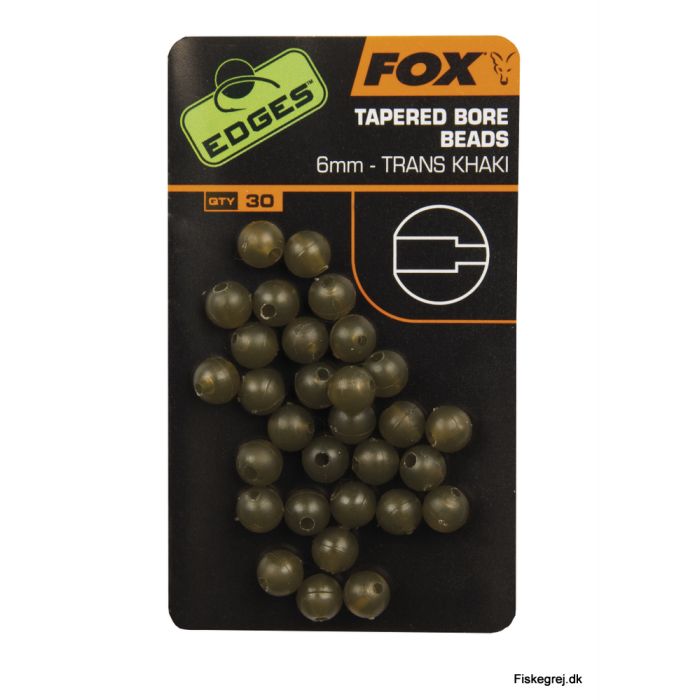 Fox Edges Tapered Bore Beads