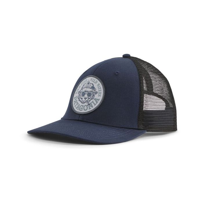 Patagonia Take A Stand Trucker Cap Wild Grizz:new Navy