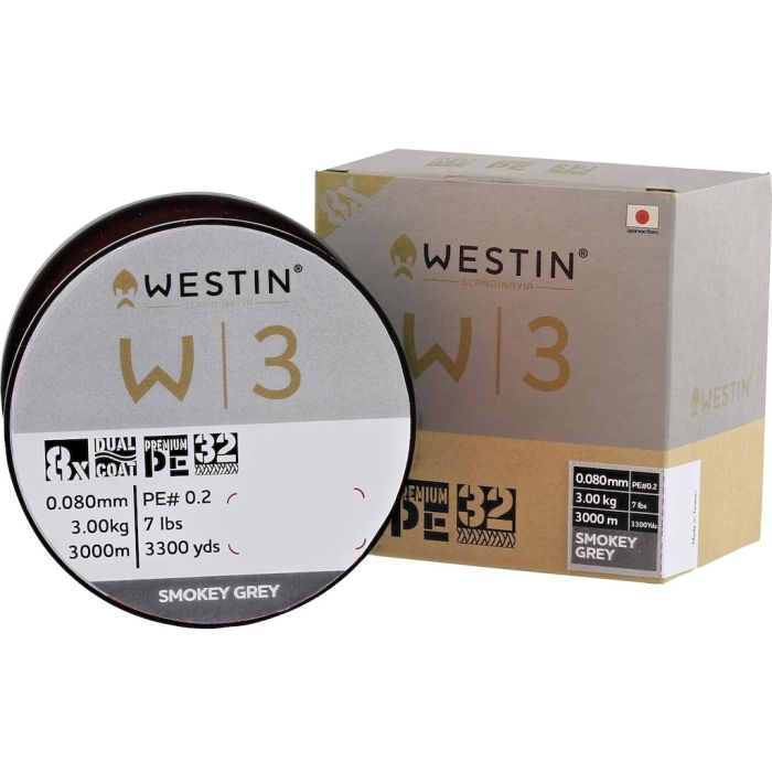 Westin W3 8 Braid Smokey Grey 3000m