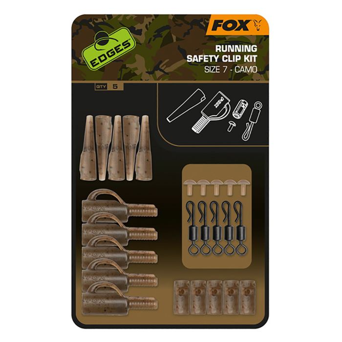 Fox Edges Running Safety Clip Kit Camo Size 7