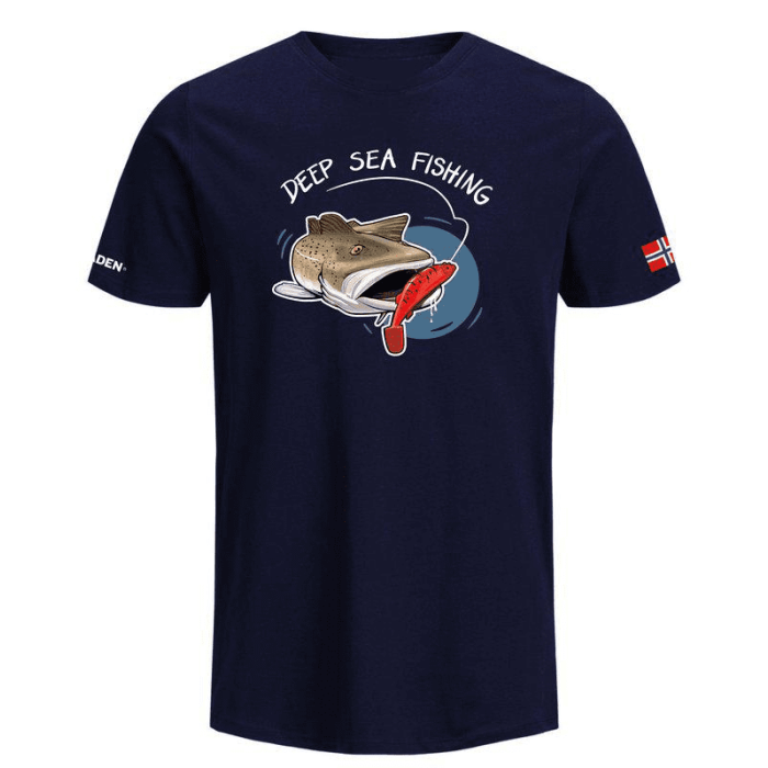 Fladen Hungry Cod T Shirt Blå