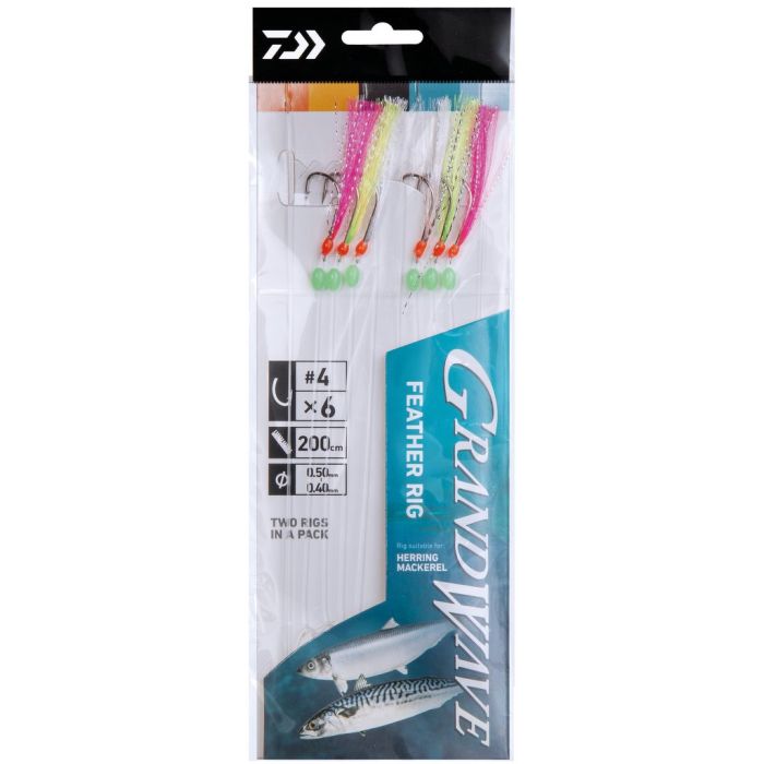 Daiwa Grand Wave Feather Rig Nr  4 Str  4  2pak