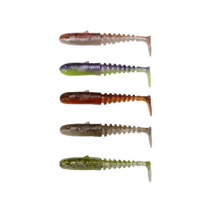 Savage Gear Gobster Shad Clearwater Mix 5stk