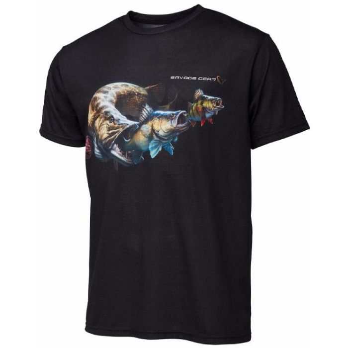 Savage Gear Cannibal T Shirt Sort