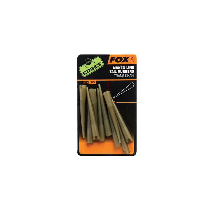 Fox Edges Naked Line Tail Rubbers Trans Khaki