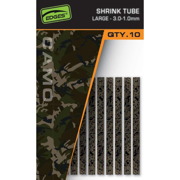 Fox Edges Camo Shrink Tube Large   3 0 1 0m