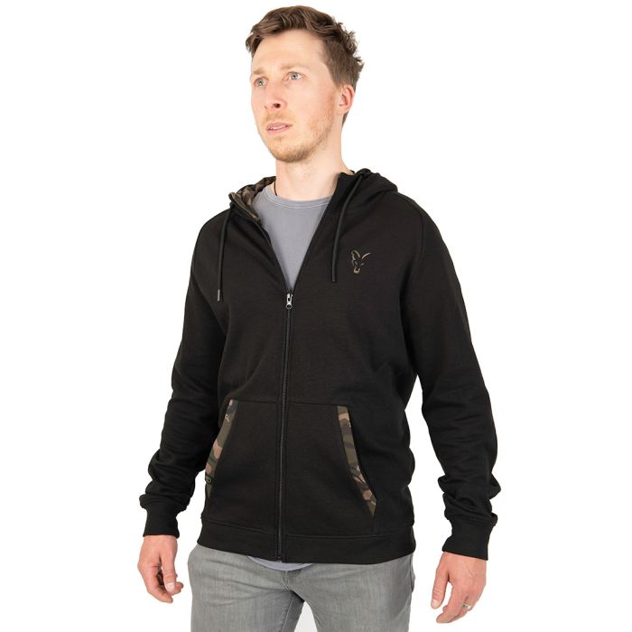 Fox Lightweight Zipped Hoody Black Camo
