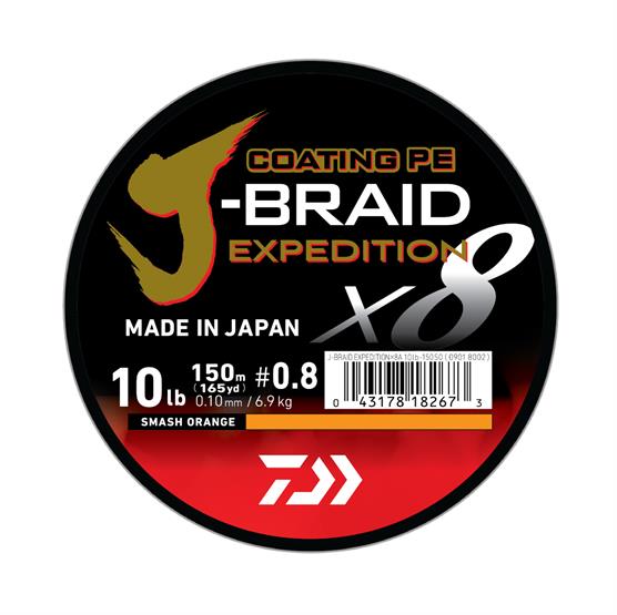 Daiwa J Braid Expedition  Orange 0 06 Mm