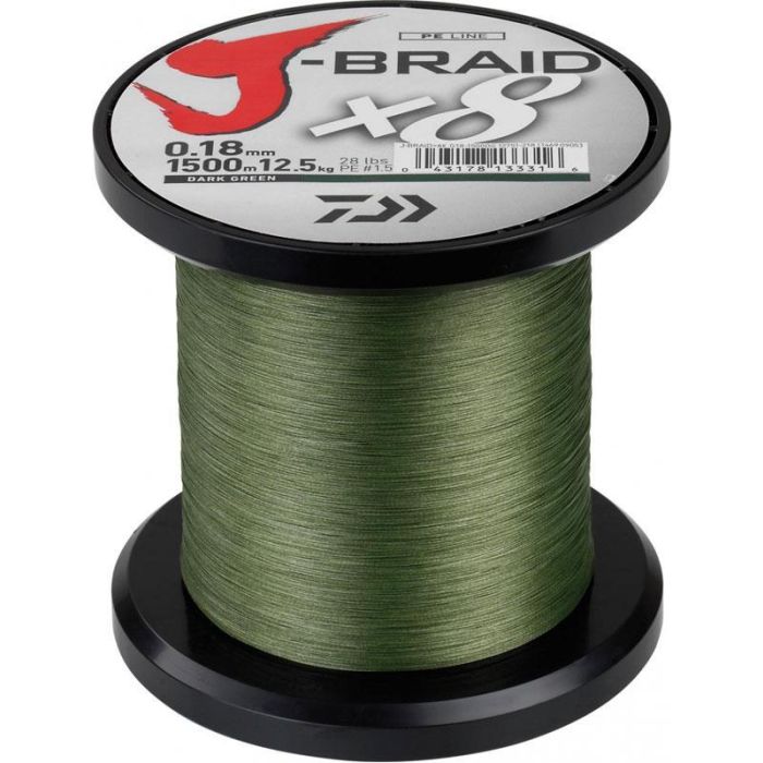 Daiwa J Braid X8 Grøn 1500m