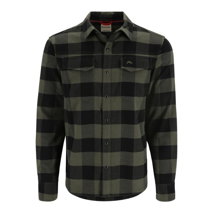 Simms Gallatin Flannel Skjorte Loden Buffalo Check
