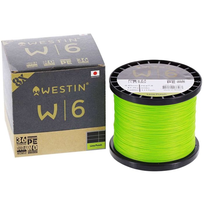 Westin W6 8 Braid Lime Punch Metermål